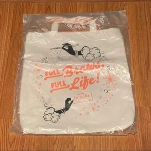 NEW Benefit Cosmetics White Tote Bag